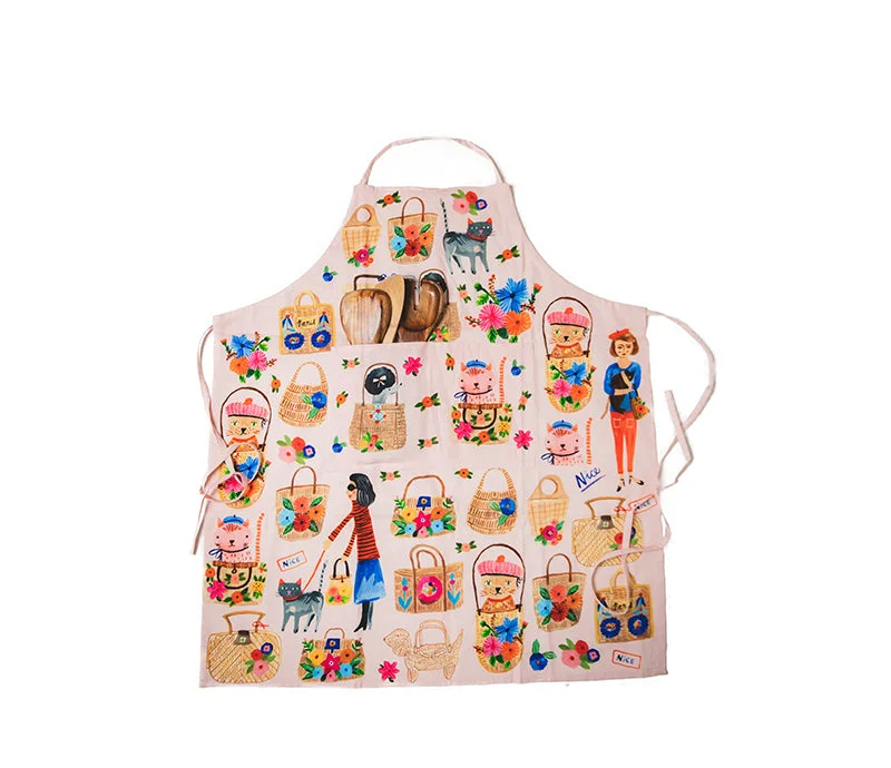 Ooh La La Cats Cotton Apron