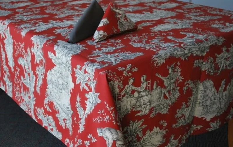 Le Cluny - Tablecloth Villandry Red