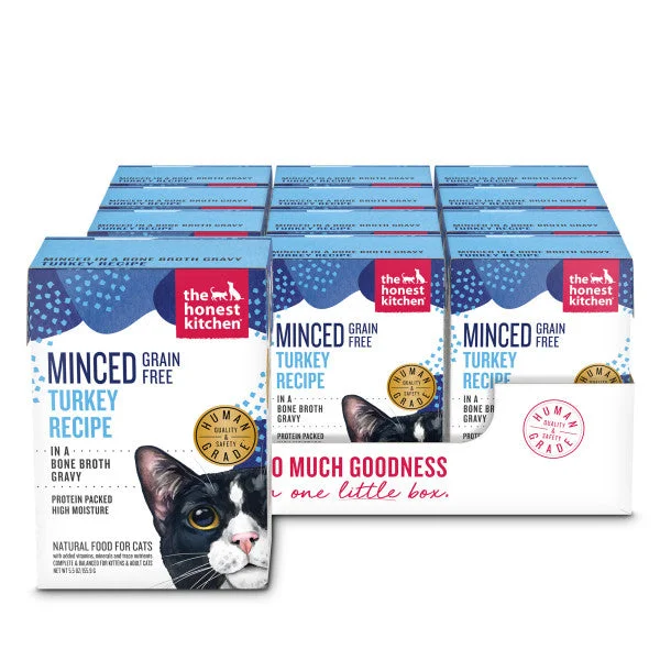 The Honest Kitchen Minced Turkey in Bone Broth Gravy Wet Cat Food