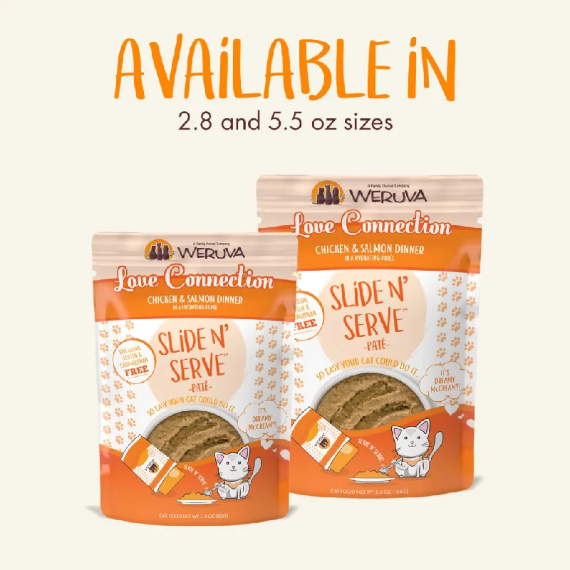 Weruva Wet Cat Food Patés Slide & Serve Love Connection Chicken & Salmon Dinner