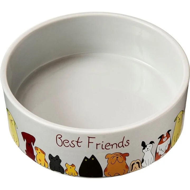 SPOT Stoneware Dish 7" Best Friends Bowl