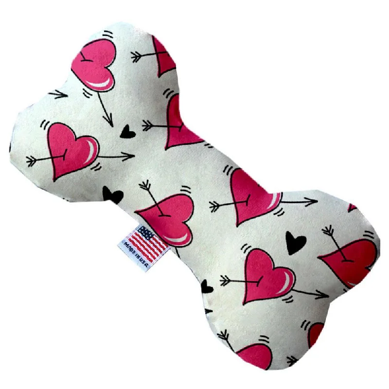 Plush Bone Dog Toy Hearts And Arrows