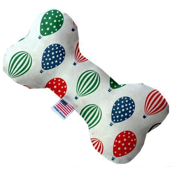 Plush Bone Dog Toy Hot Air Balloons