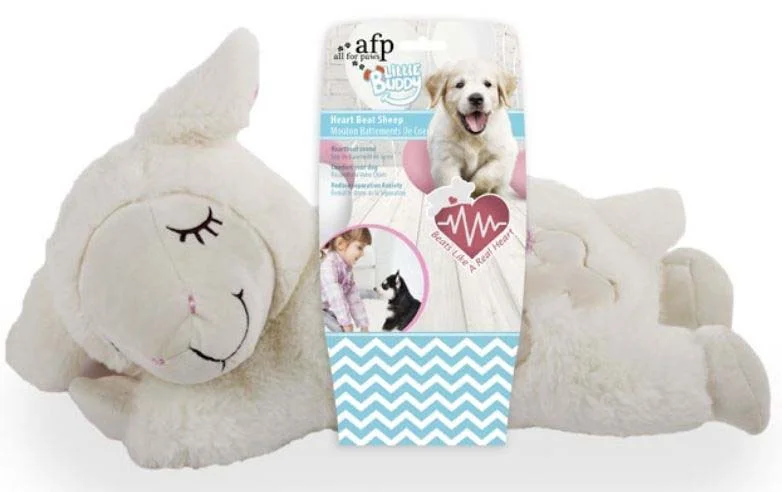 ALL FOR PAWS Little Buddy Jucărie pentru căţeluşi Little Buddy Heart Beat Sheep,