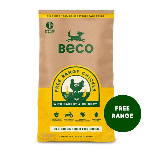 Beco Pets Eco Conscious Free Range Chicken Dry Dog Food   2kg