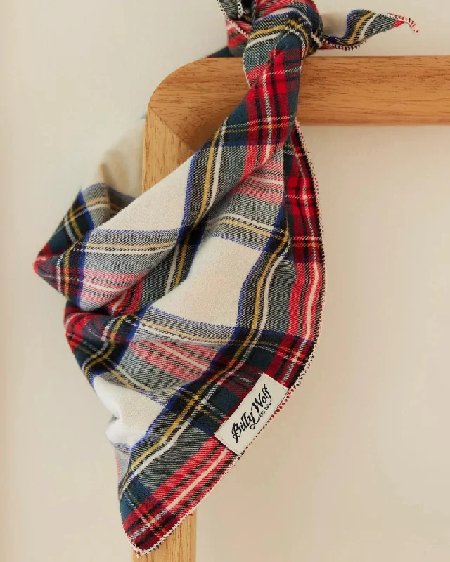 Emerson Plaid Flannel Dog Bandana (Made in the USA)