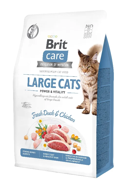 BRIT CARE Cat Large cats Power&Vitality, bez žitarica