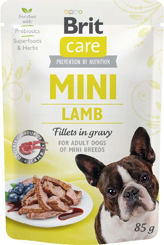 BRIT CARE Dog Mini Plic, File de miel, în sos 85g