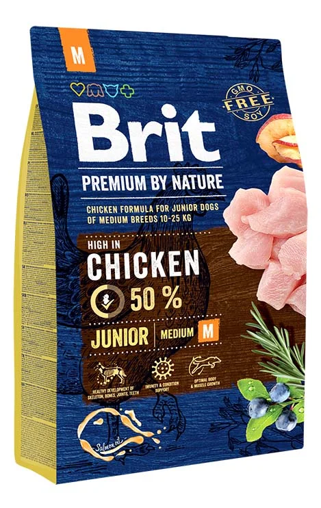 BRIT Premium by Nature JUNIOR Medium Breed, 3kg