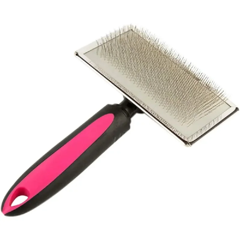 Brush Pet Slicker Grooming Dog Cat Hair Shedding Comb Self Cleaning Fur Tool