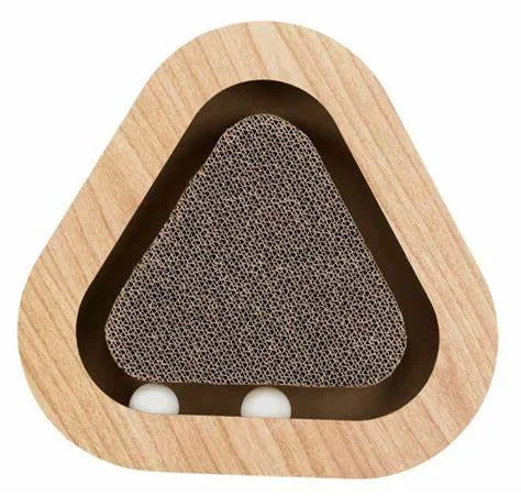 CATNIP CARDBOARD SCRATCHER WITH BALLS