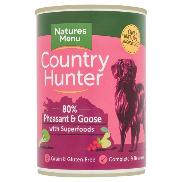 Country Hunter 80% Pheasant & Goose with Superfoods Wet Dog Food    400g