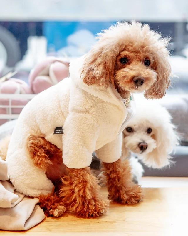 Boa Fleece Onesie in Cream (Dog & Co. Exclusive)