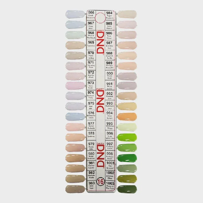 DND16 Pastel Collection Color Swatch Only