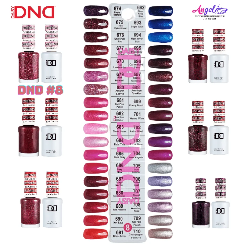 DND8 Collection #8 (Full Set 36 Colors #674 - #710)