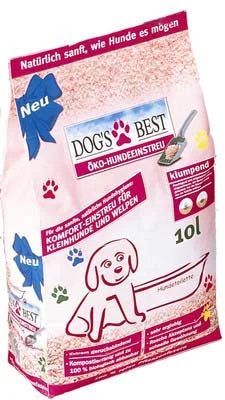 DOG'S BEST, grudajući biljni pijesak za pse, bezmirisni, 10l