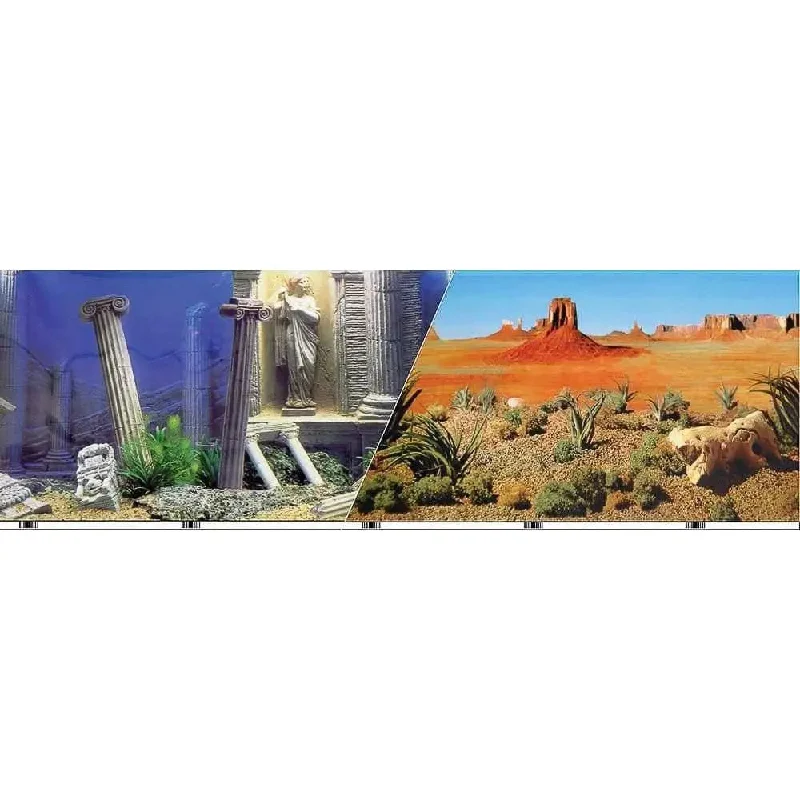 Double-sided Underwater Atlantis-desert Background