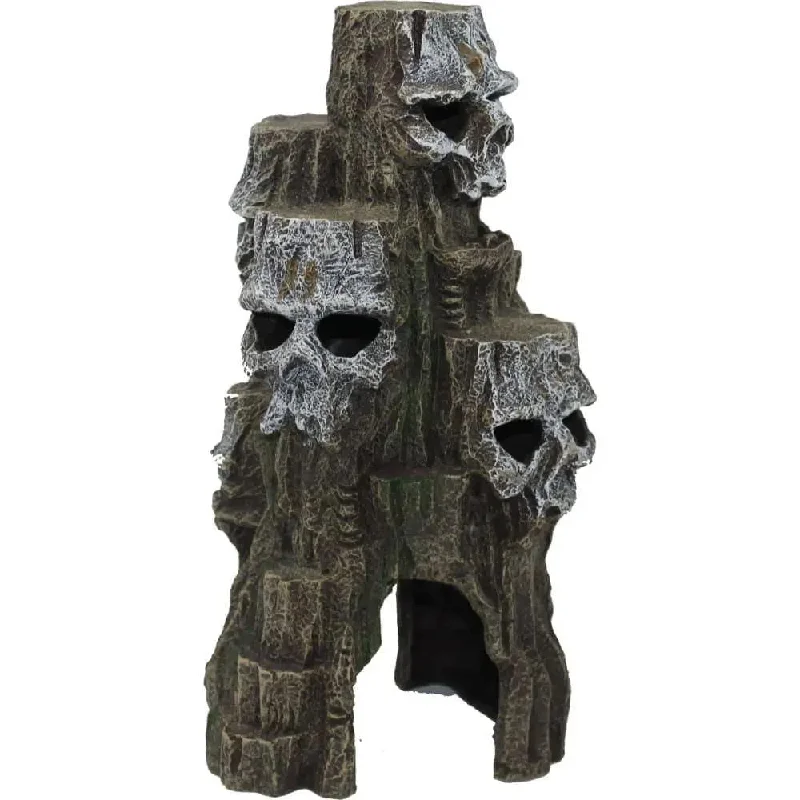 Exotic Environments Skull Mountain Tall Aquarium Ornament