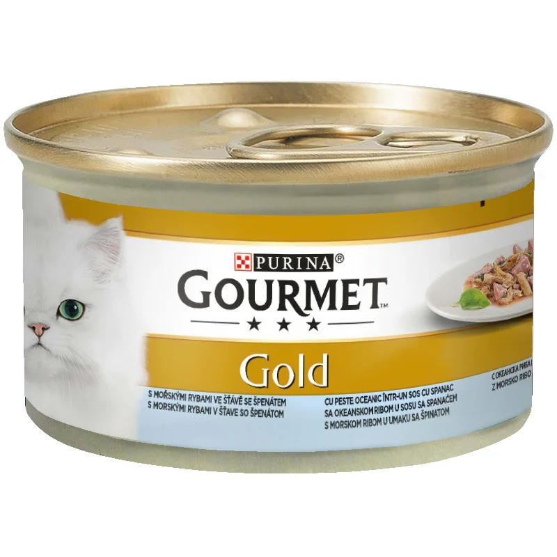 GOURMET Gold s ribom, komadići u umaku, 85g