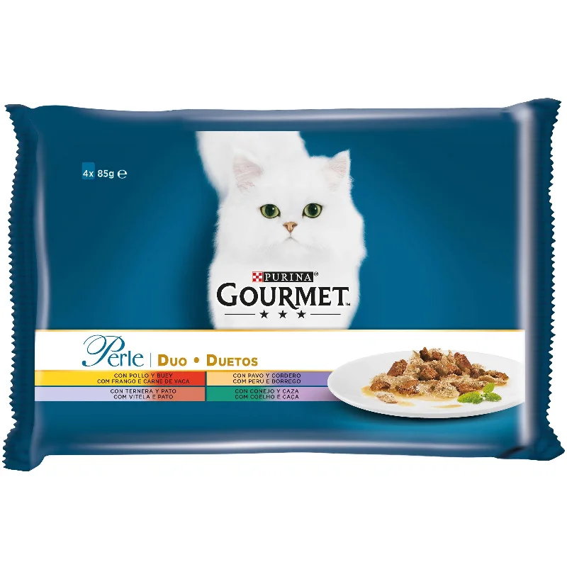 GOURMET Perle Multipack Delikates Mesni Meni, komadići u umaku, 4x85g