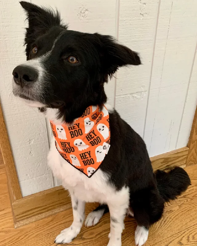 Hey Boo Halloween Dog Bandana<br>(Made in the USA)