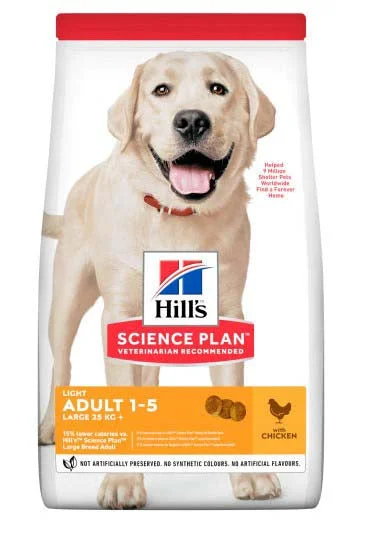 HILL's Canine Light Large Breed Piletina 14kg