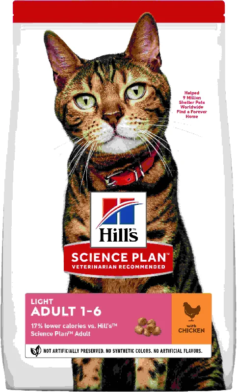 HILL's SP Feline Adult Light, cu Pui 1,5kg