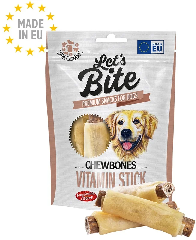 Lets Bite Chewbones - recompense pentru câini, sticks cu Vitamine 150g