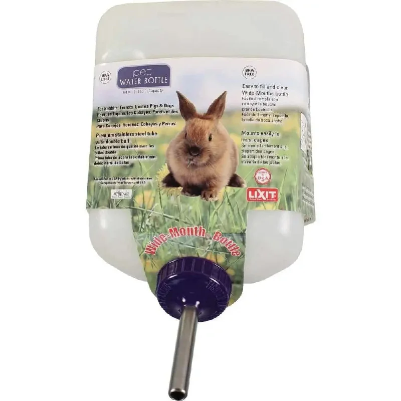 Lixit Wide Mouth Rabbit Water Bottle