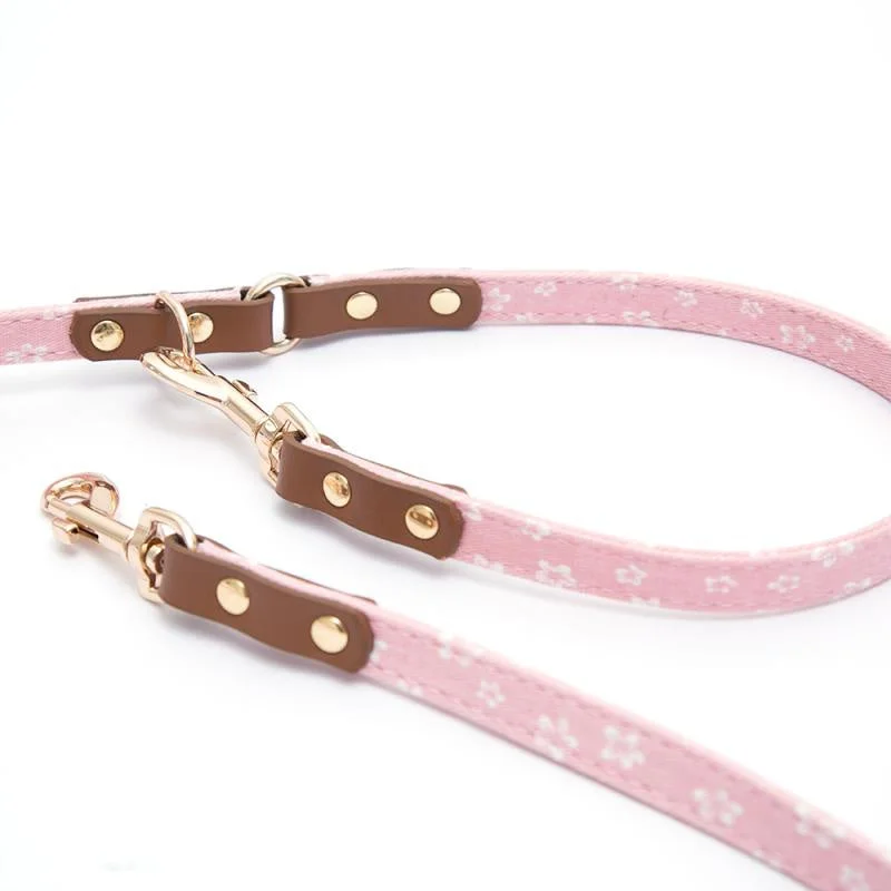 Pawsitiv Handmade Leash DAISY - Pink/Green