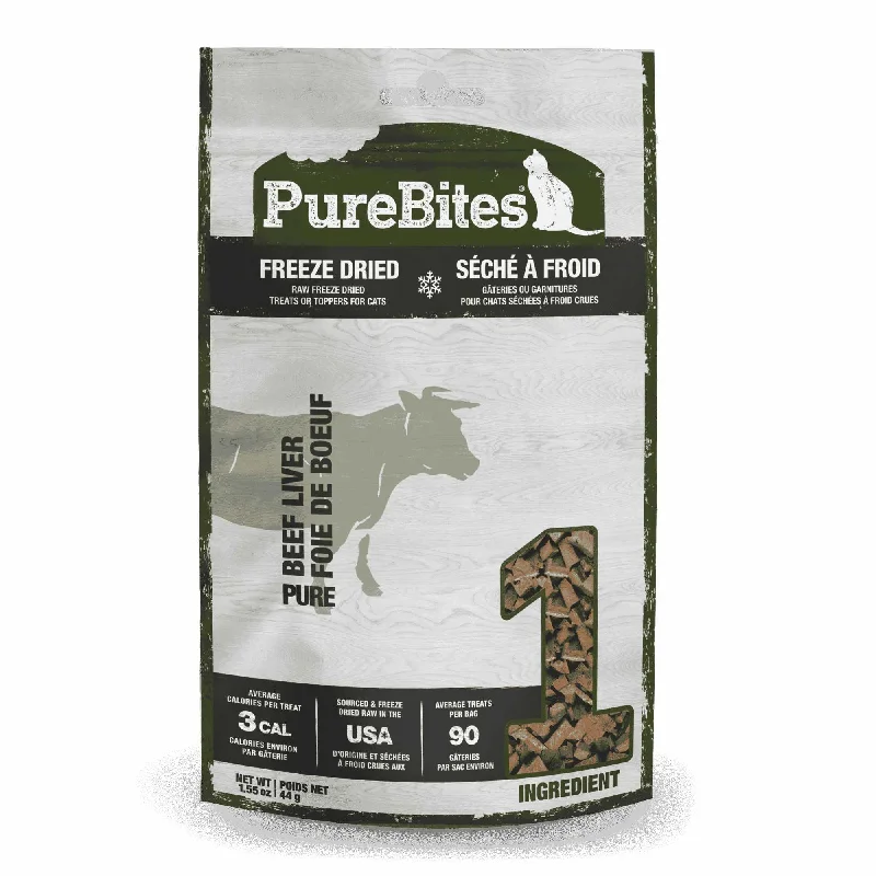 PureBites Beef Liver Freeze-Dried Cat Treats 1.55 oz