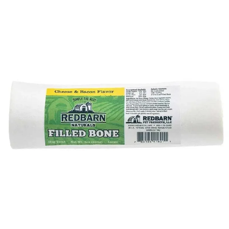 Redbarn Pet Products Filled Bone Natural Cheese & Bacon Dog Treat