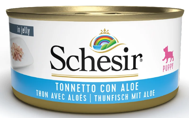 SCHESIR Konzerva za pse PUPPY, Tunjevina/Aloe Vera 150 g