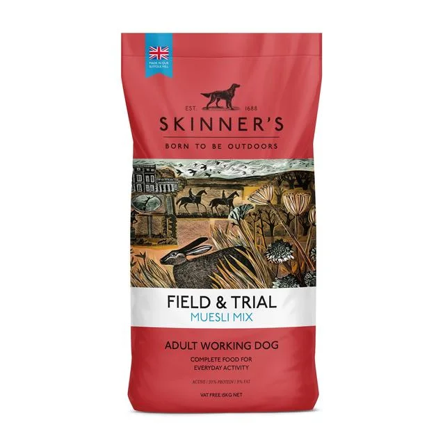 Skinners Field & Trial Muesli Mix Dry Dog Food   15kg