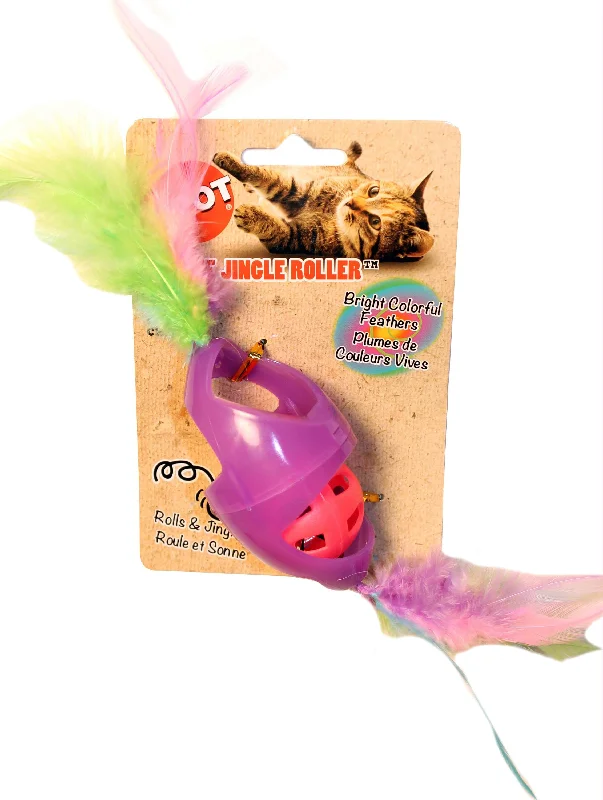 Tie Dye Jingle Roller-feathers Catnip