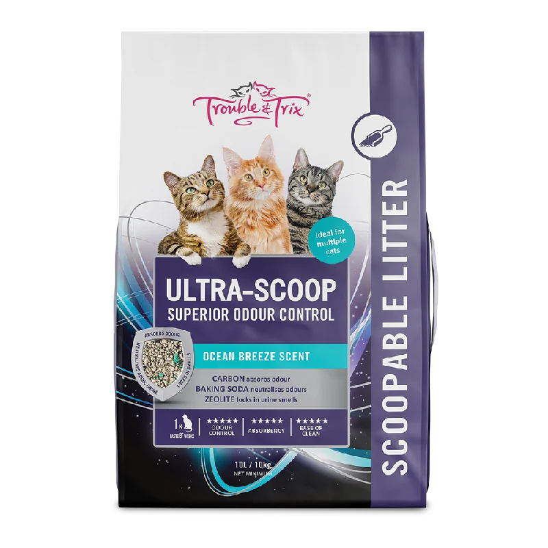 Trouble and Trix Ultra-Scoop Superior Odour Control Cat Litter 10L