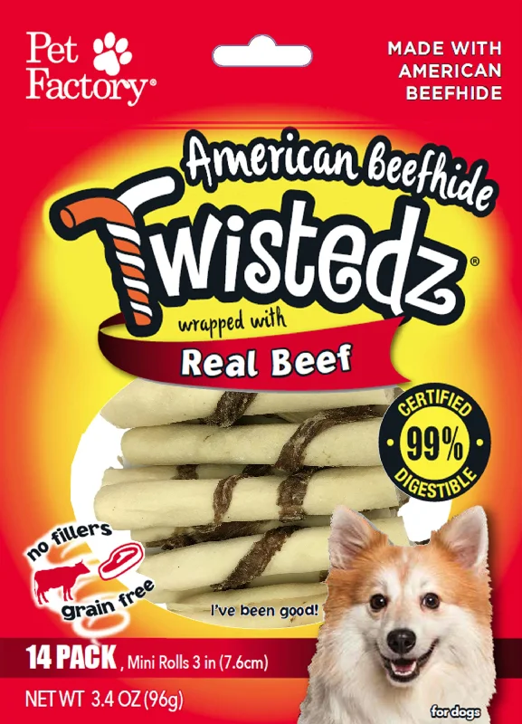 Twistedz Beefhide Mini Rolls