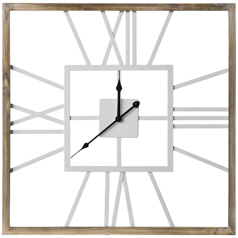 Vintage Large Wall Clock with Roman Numerals