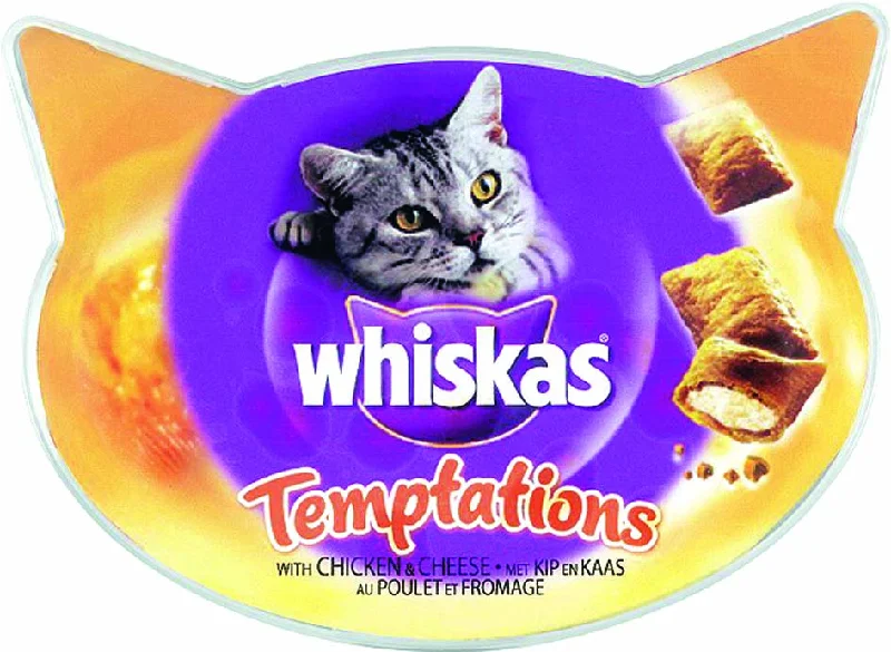 WHISKAS Poslastica za mačke Temptations Piletina/Sir 60g