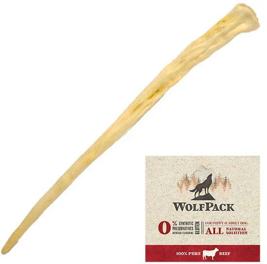 WOLFPACK Recompensă pentru câini, Coadă de Vită, 50-75cm, 1 bucată 140g