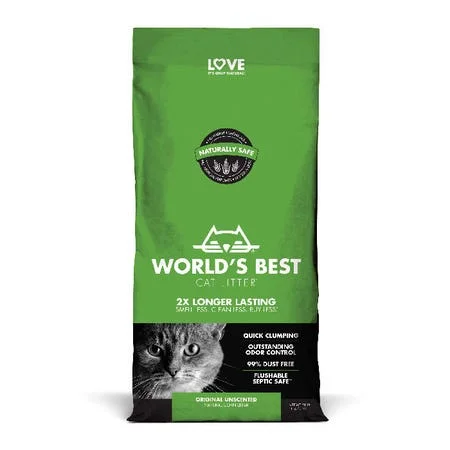 Worlds Best Original Unscented Clumping Cat Litter 12.7kg