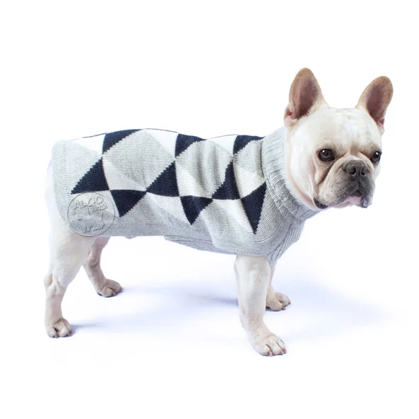 ALQO WASI | Blue Argyle Sweater